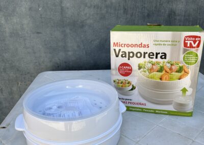 Vaporera per a microones